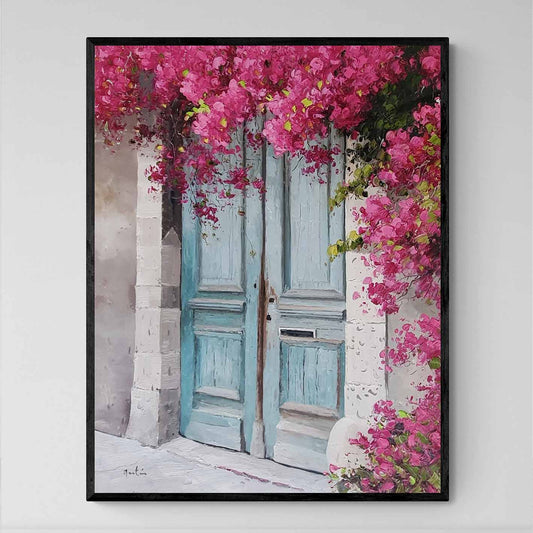 Gemälde des Bougainvillea-Tors