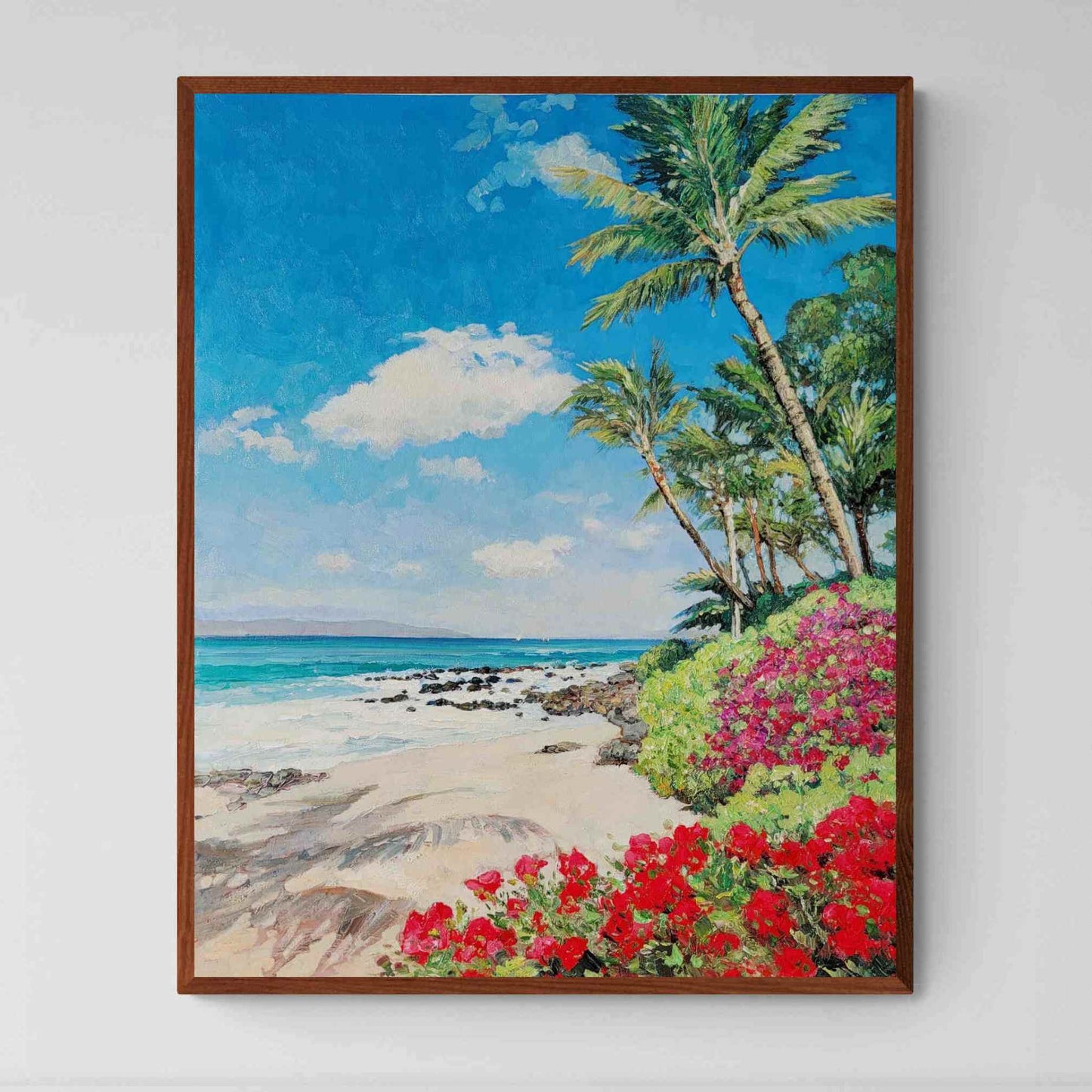 Die blühende Palme malen