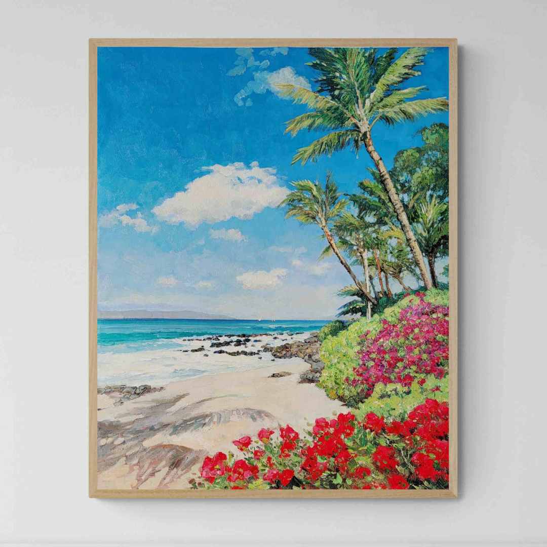 Die blühende Palme malen