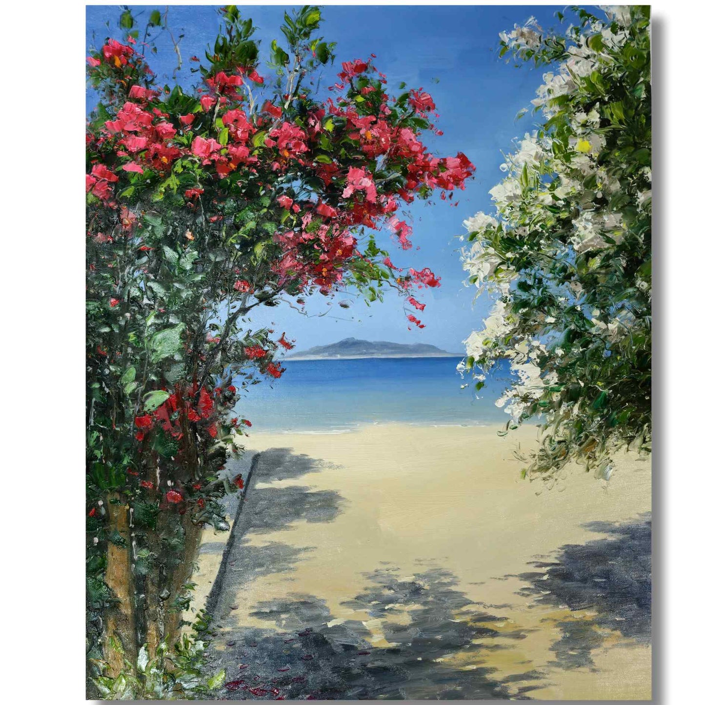 Malen der Bougainvillea von San Pedro