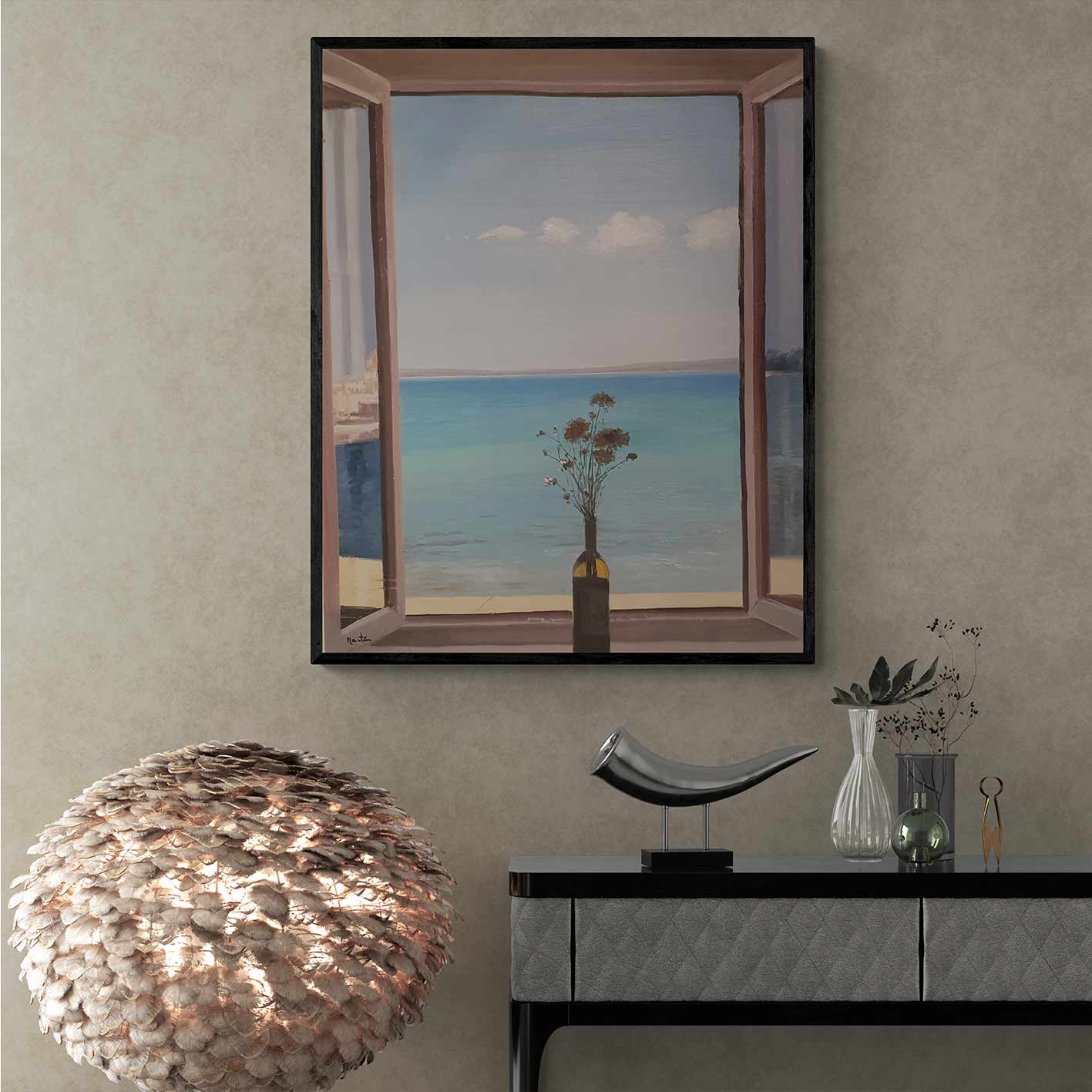 Die Vase mit Aussicht bemalen