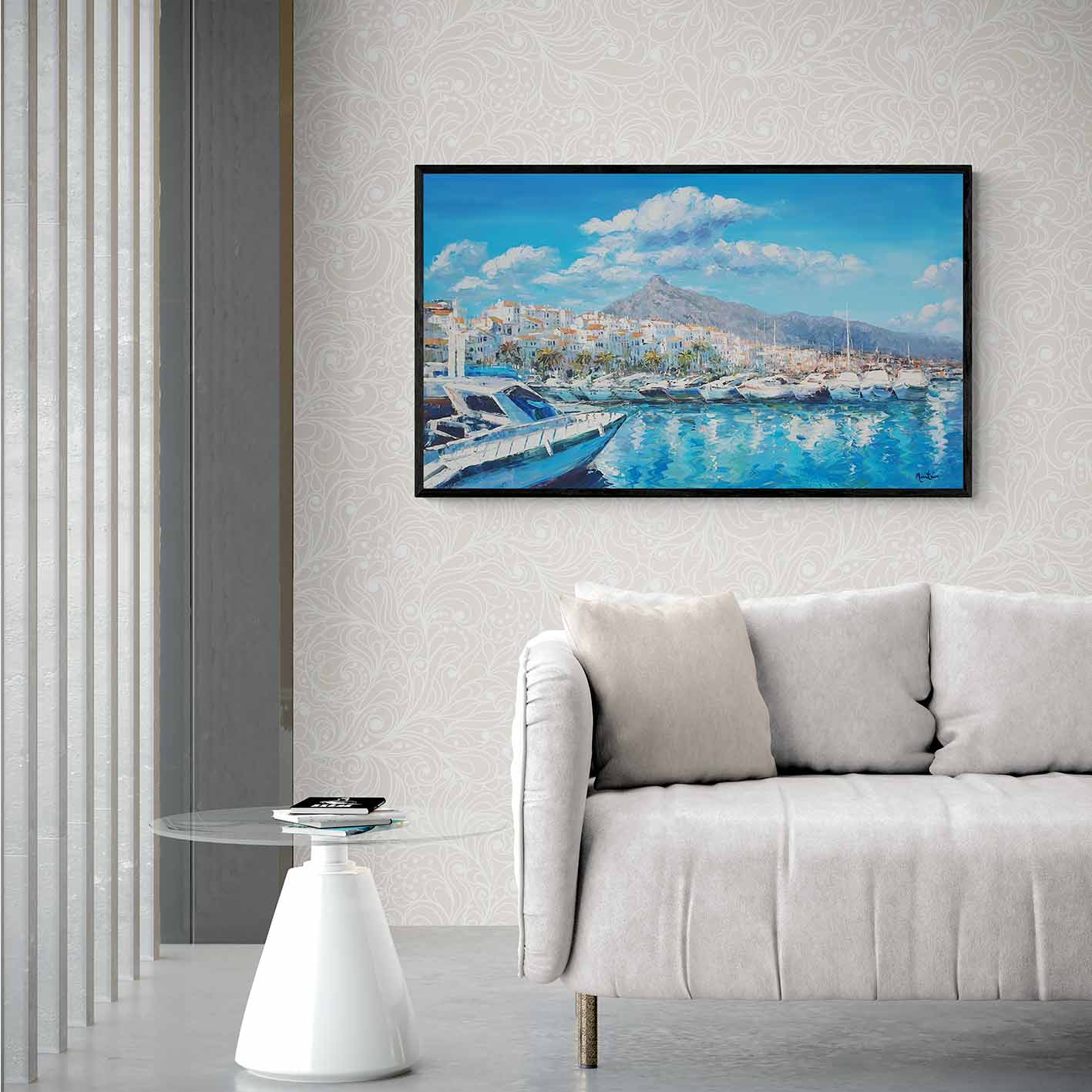 Malerei Puerto Banús und La Concha