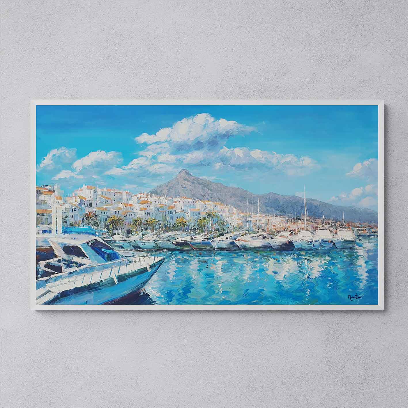 Malerei Puerto Banús und La Concha