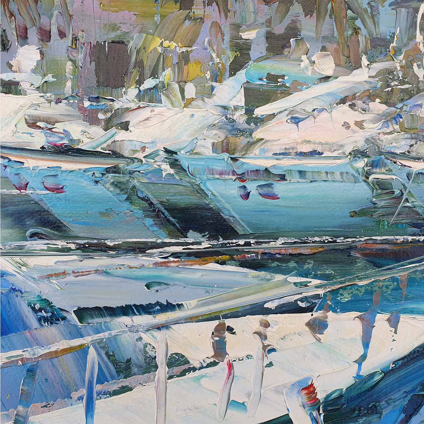 Malerei Puerto Banús und La Concha