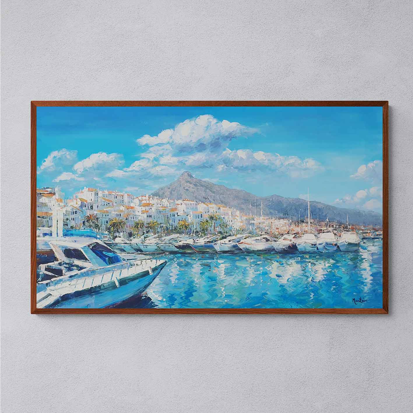 Malerei Puerto Banús und La Concha