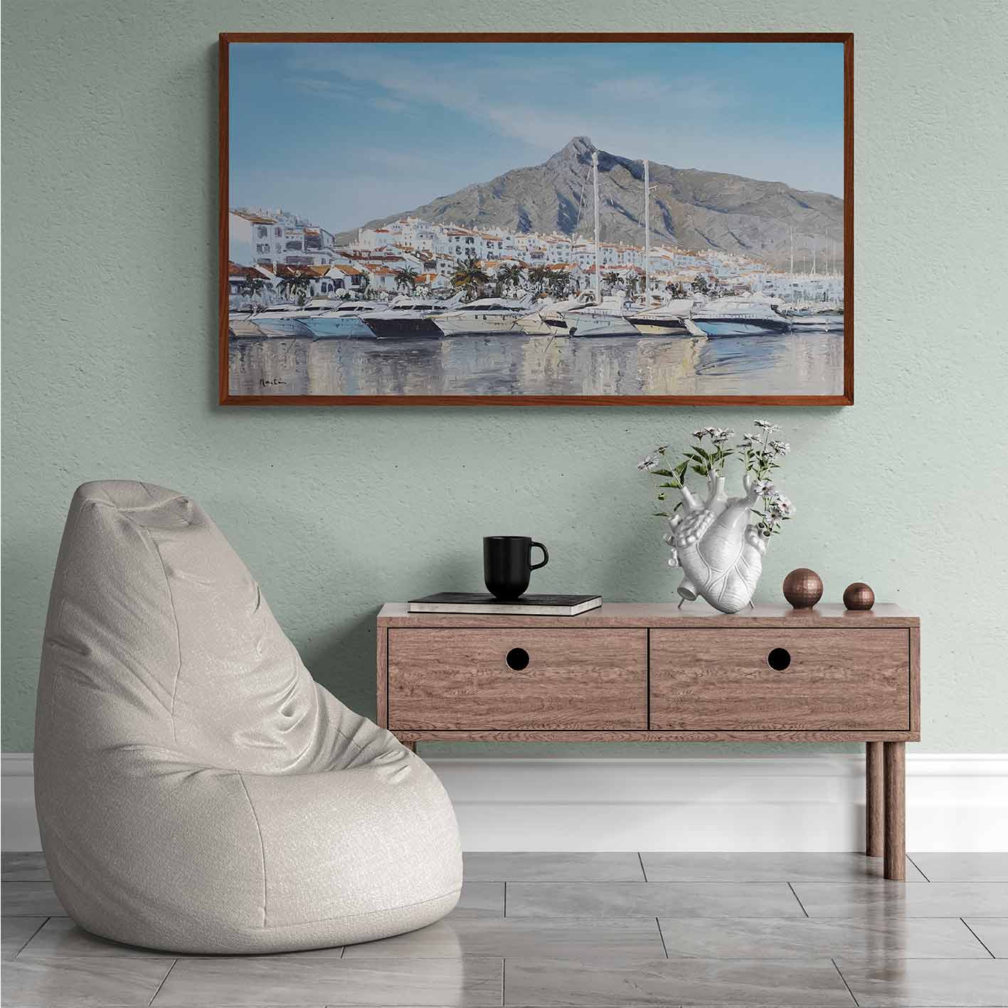 Malerei Puerto Banús und La Concha