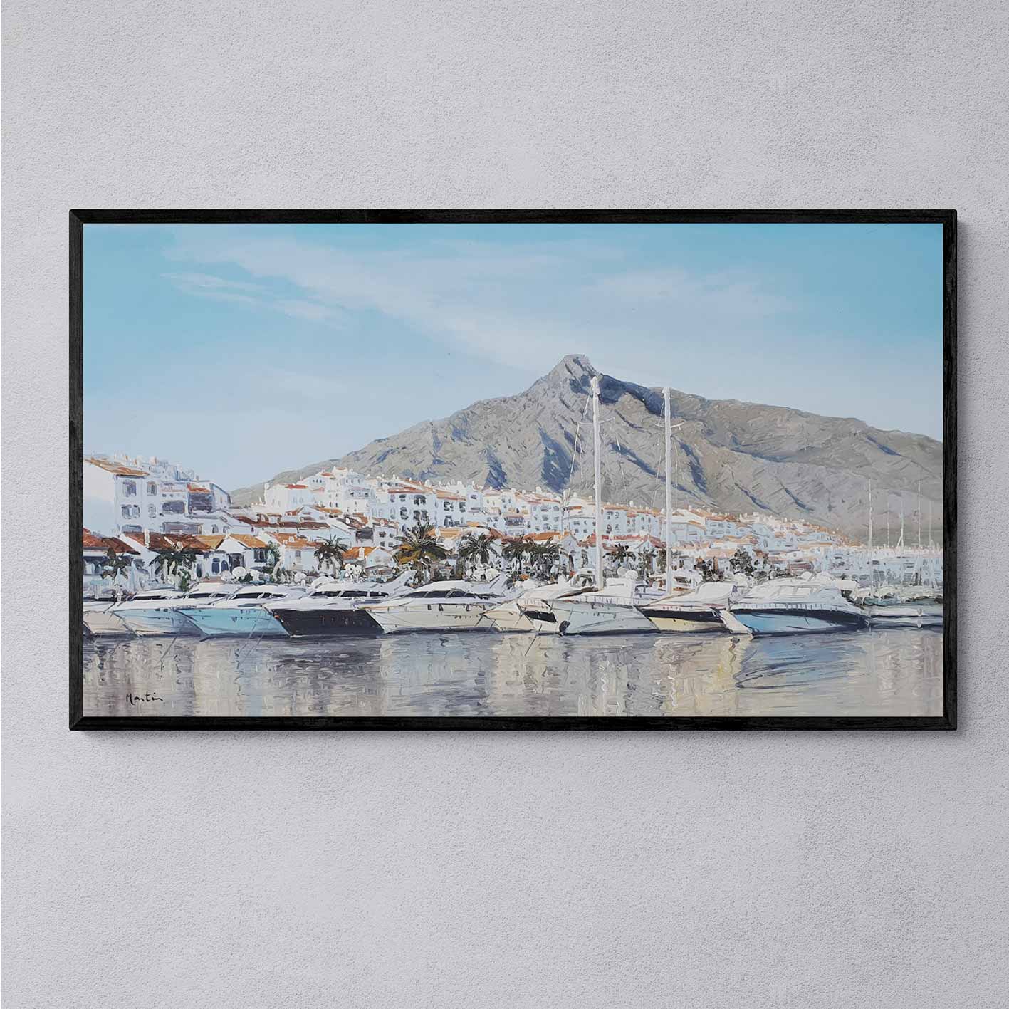 Malerei Puerto Banús und La Concha