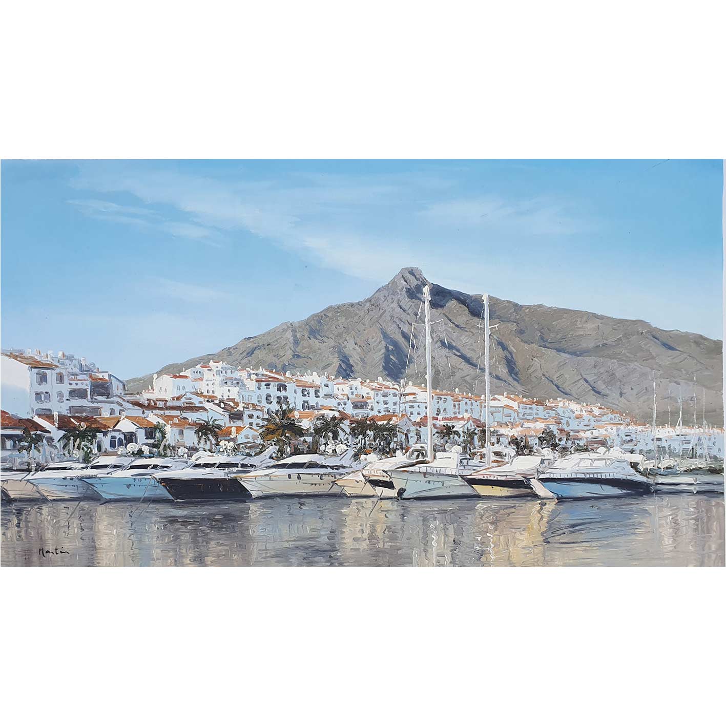 Malerei Puerto Banús und La Concha