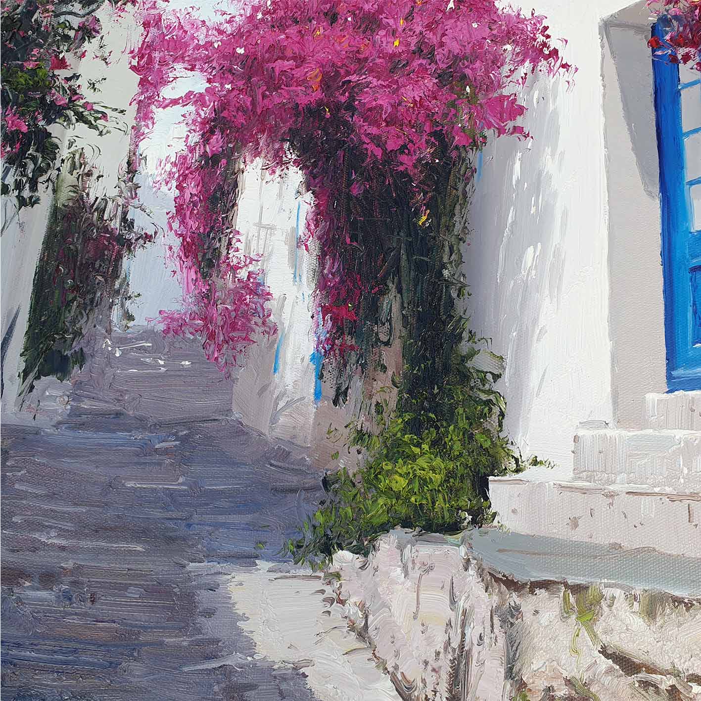 Die Straße der Blumen malen