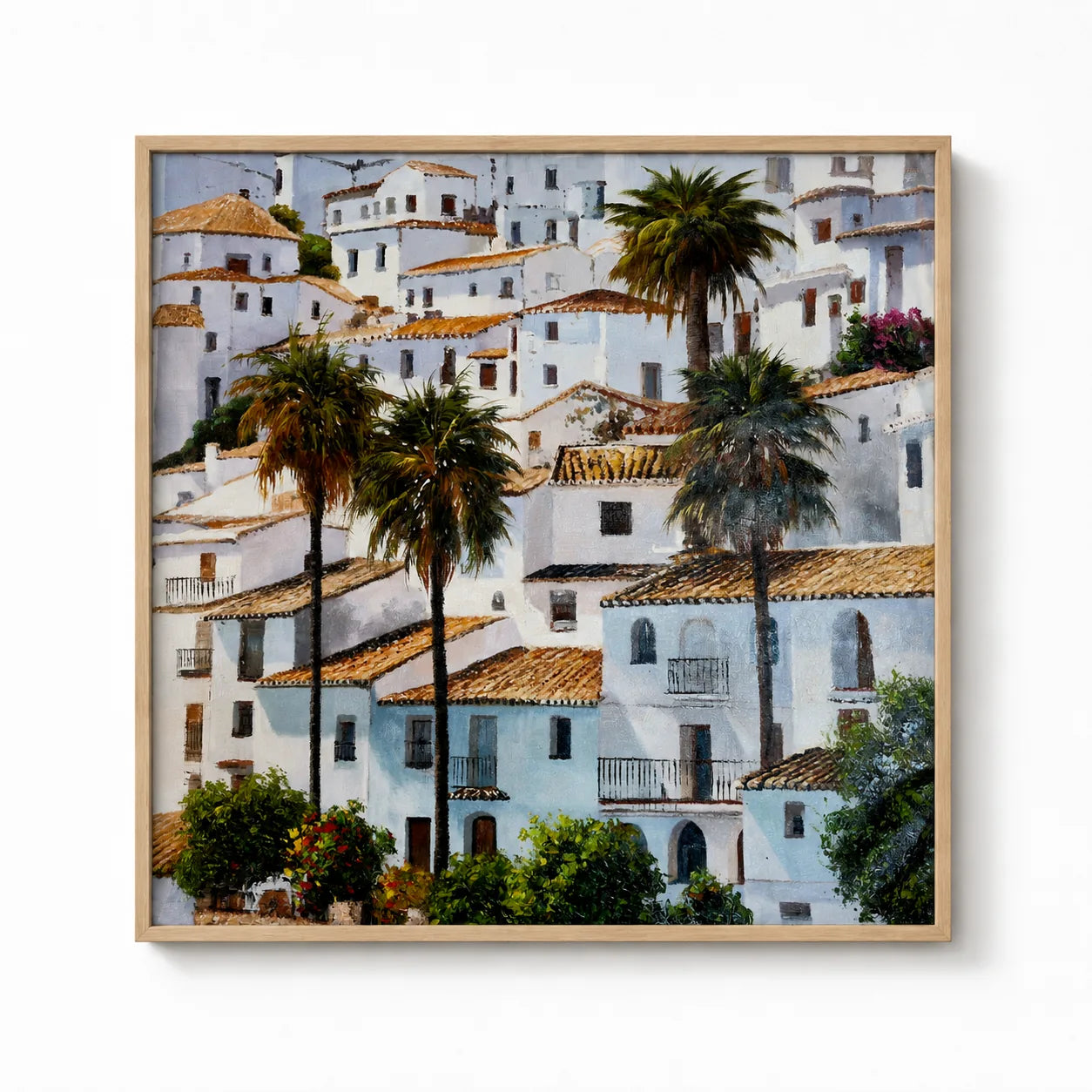 Gemälde Pueblo Andaluz 102x102 cm