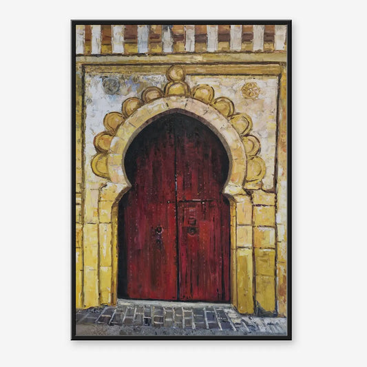 Arab Door | Original oil painting, 80 × 100 cm