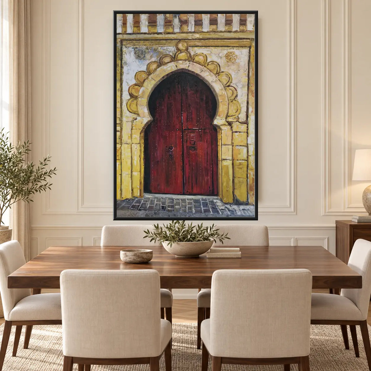 Arab Door | Original oil painting, 80 × 100 cm