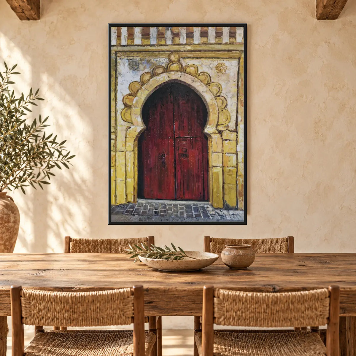 Arab Door | Original oil painting, 80 × 100 cm
