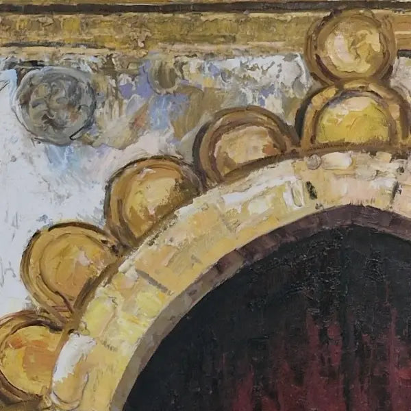 Arab Door | Original oil painting, 80 × 100 cm
