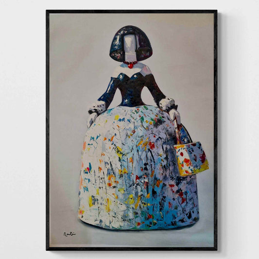 Gemälde Mädchen 120x90 cm