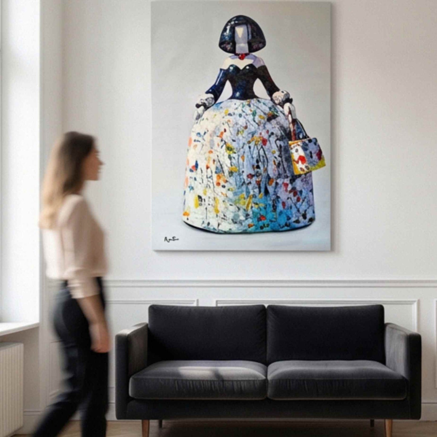 Pintura Menina 120x90 cm