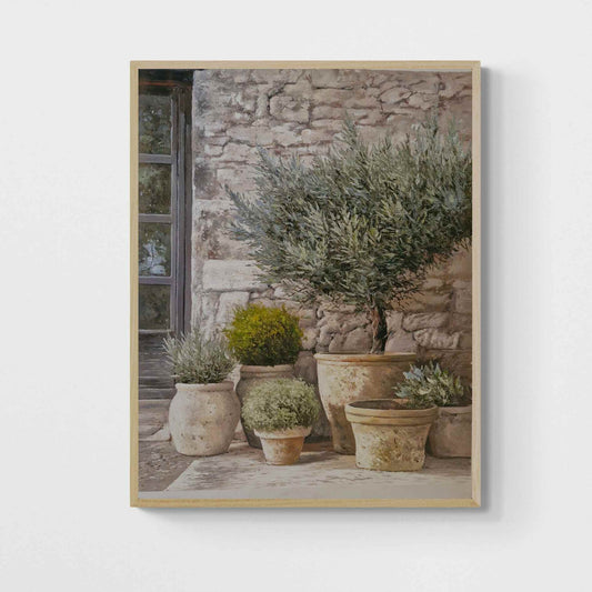 Ölgemälde Mediterrane Töpfe 100x80 cm