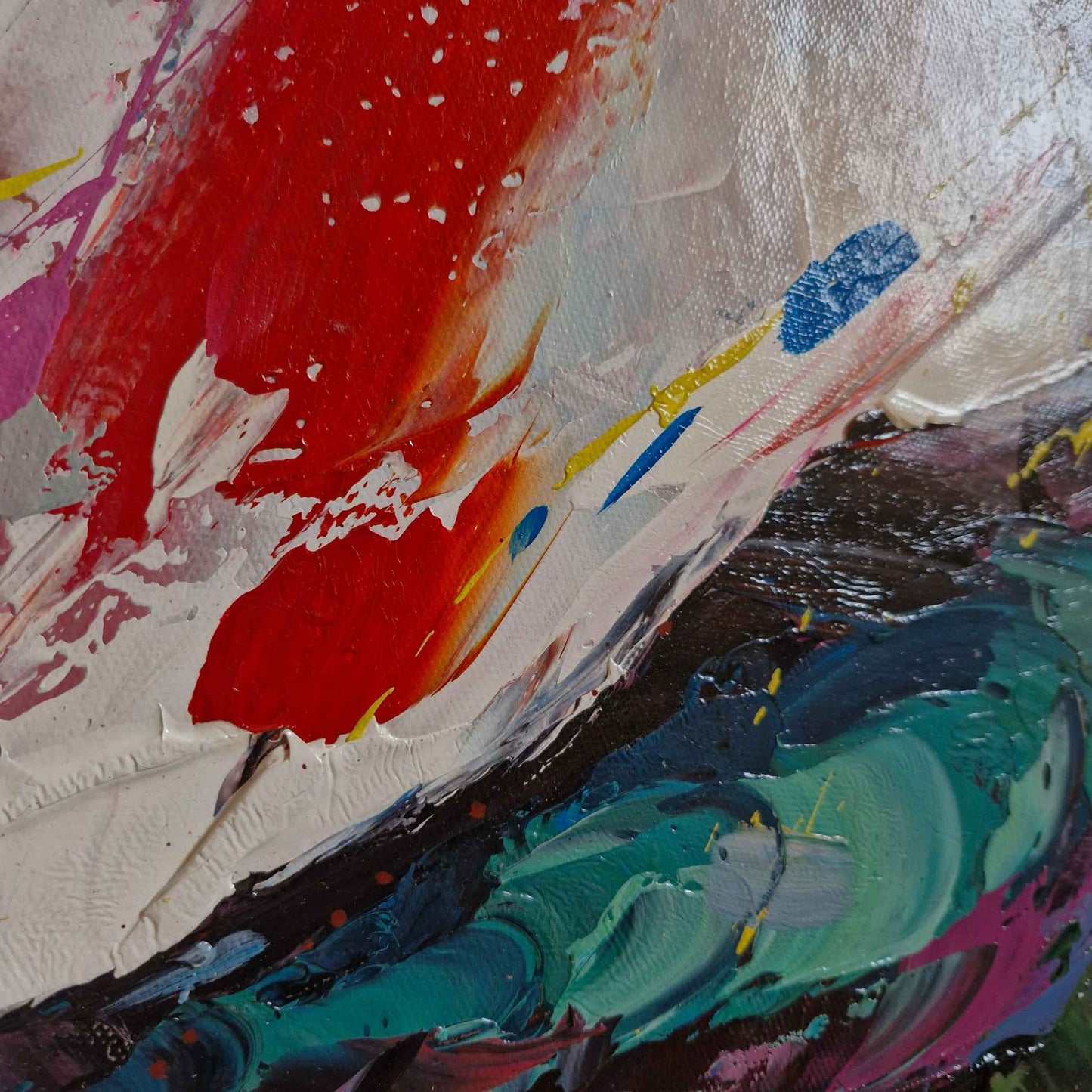 Pintura Toro Colorido 100x100 cm