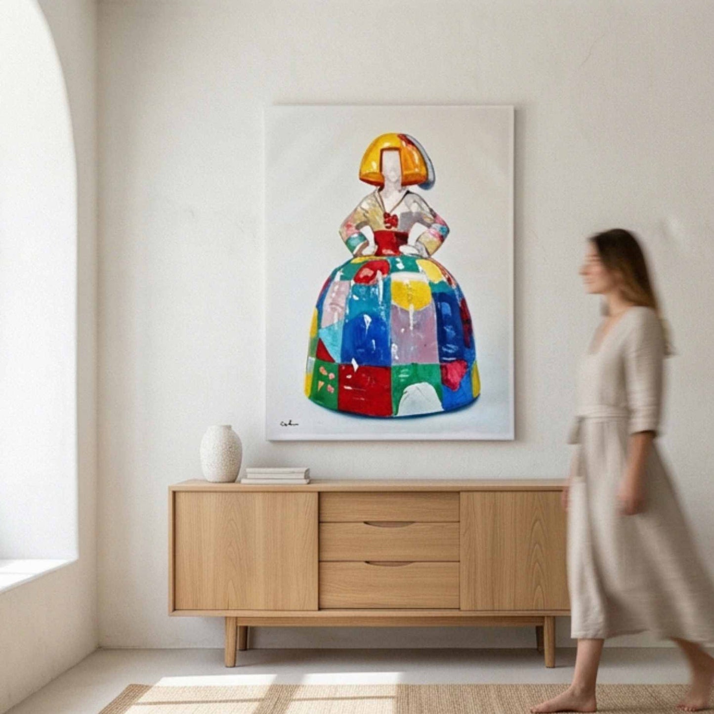 Cuadro Meninas Madrileñas 120x90 cm