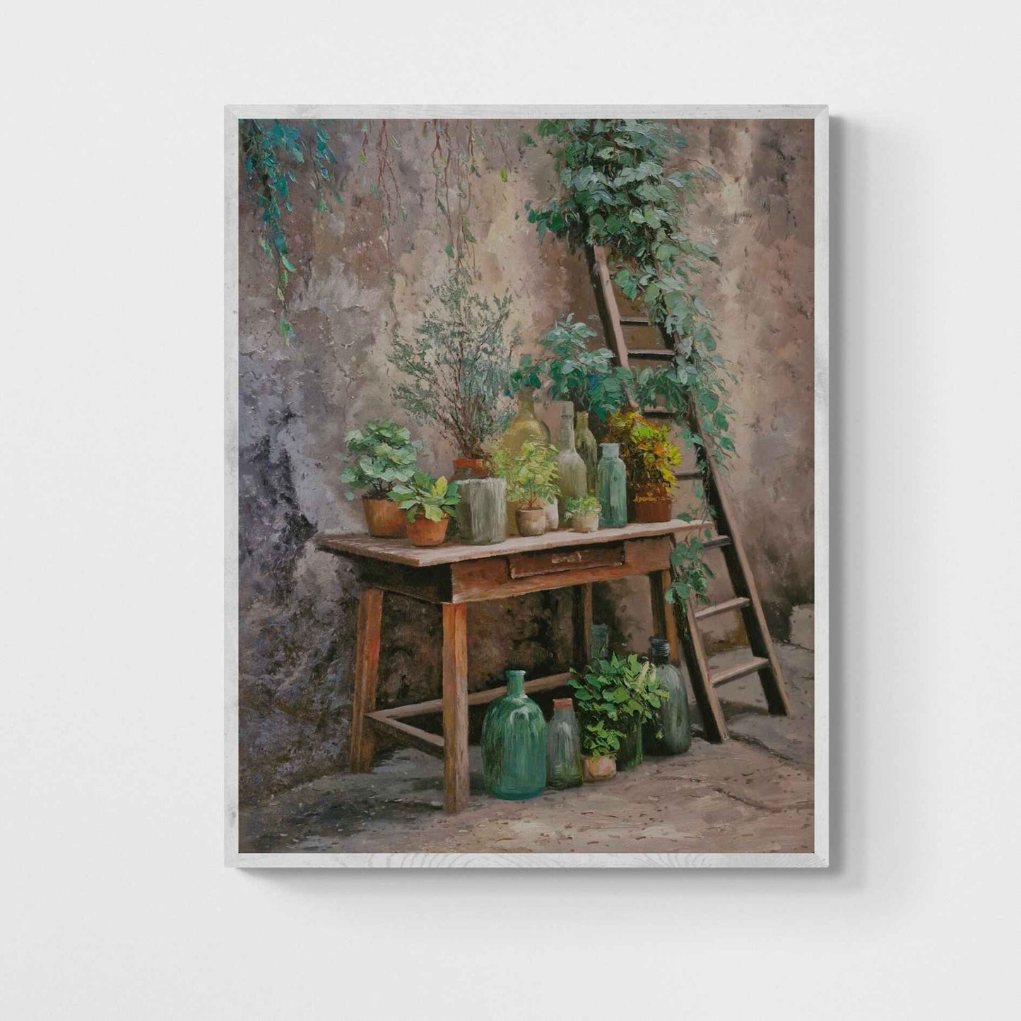 Ölgemälde Botanische Ecke 100x80 cm