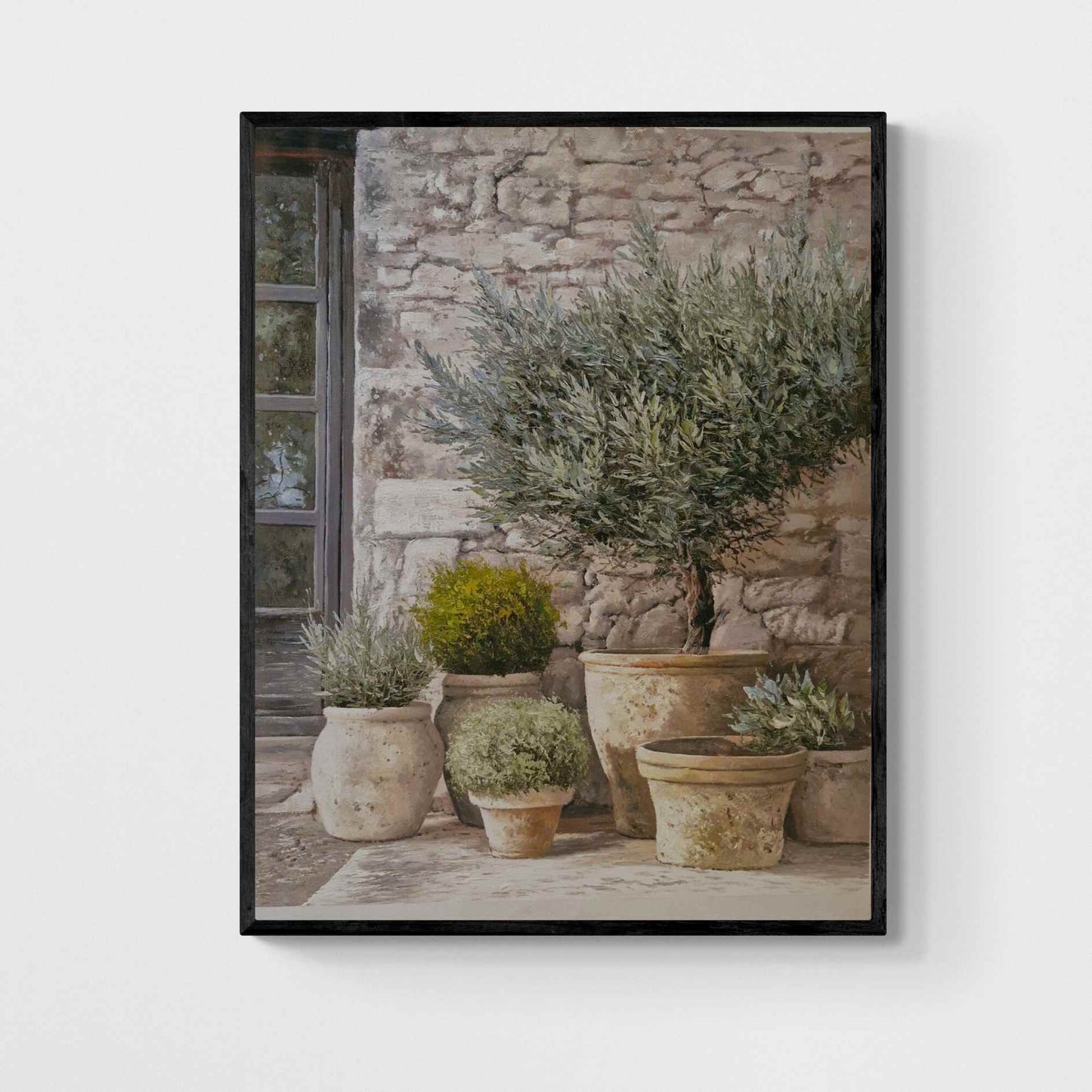 Ölgemälde Mediterrane Töpfe 100x80 cm