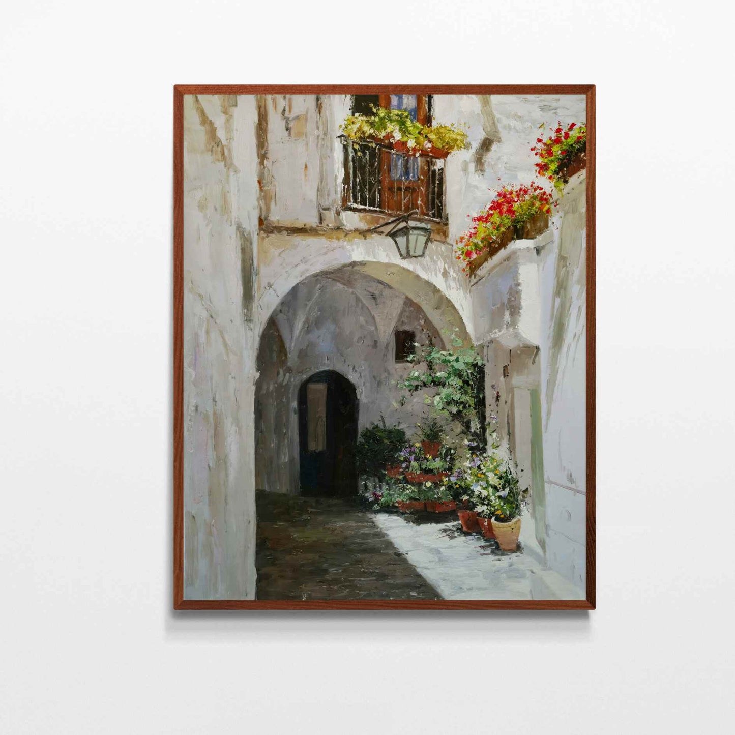 Painting the streets of Frigiliana 81x102 cm