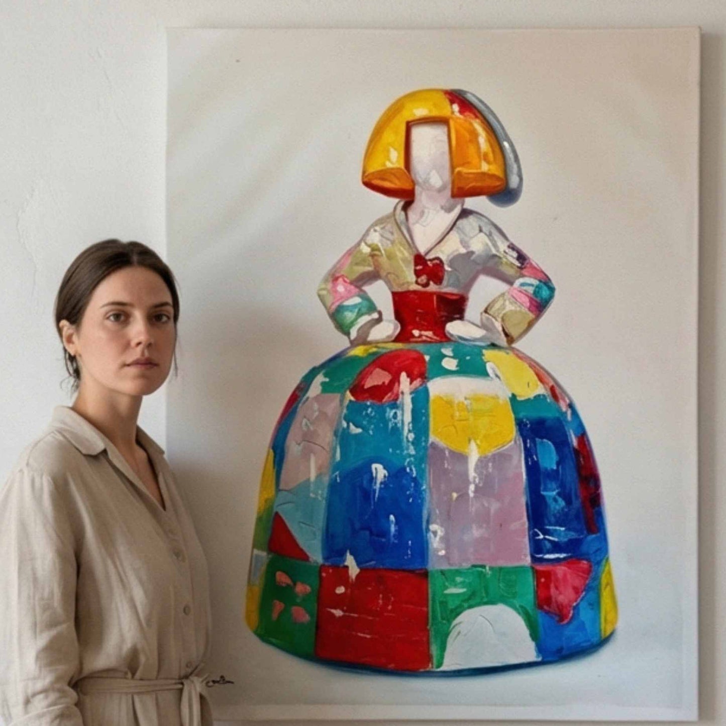 Cuadro Meninas Madrileñas 120x90 cm
