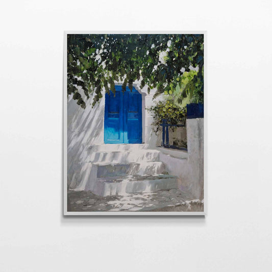 Blaue Tür 81x102 cm