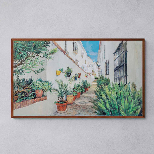 Die Straße der Blumen malen