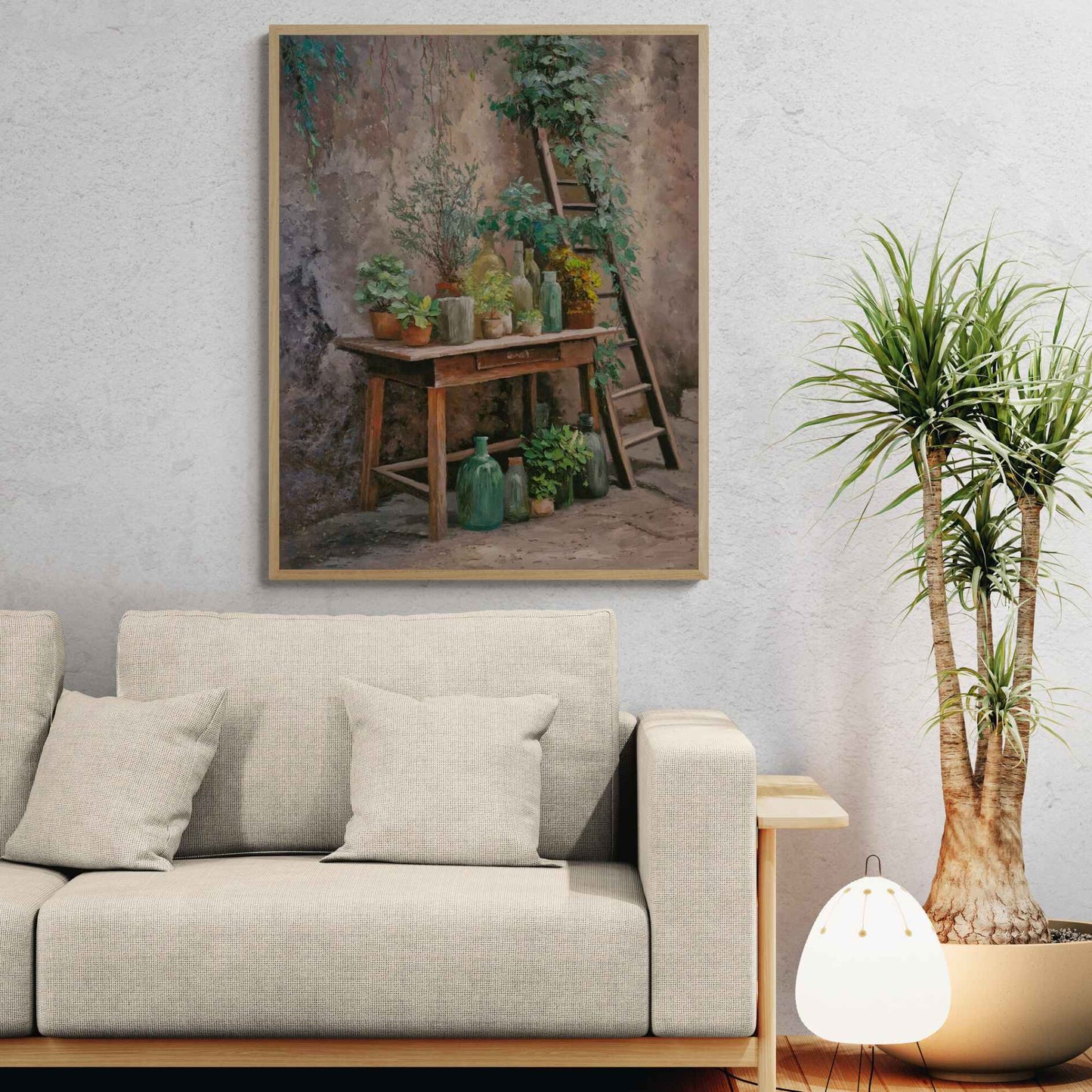 Ölgemälde Botanische Ecke 100x80 cm