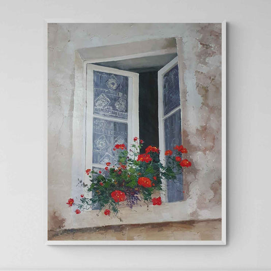 Das neugierige Fenster malen