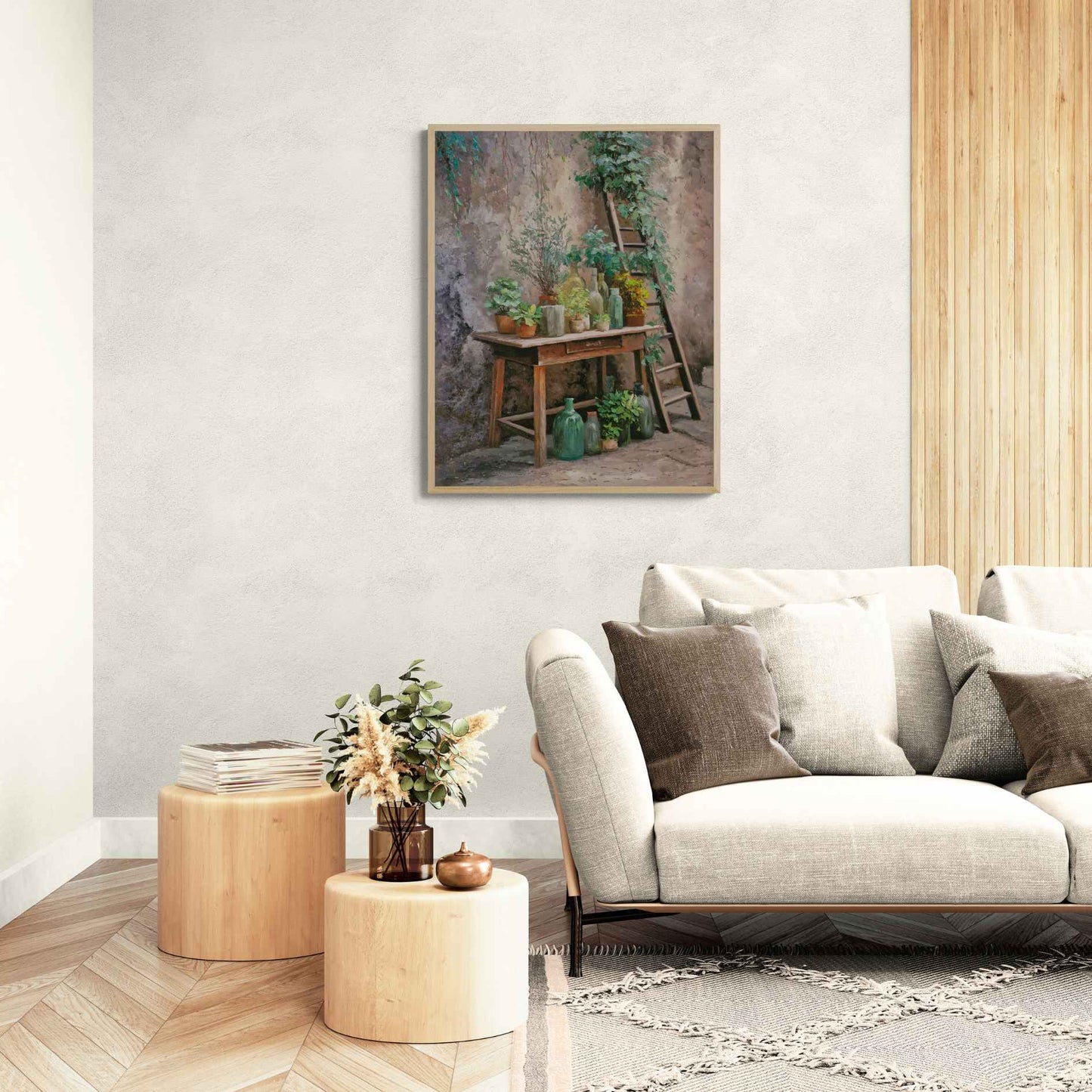 Ölgemälde Botanische Ecke 100x80 cm