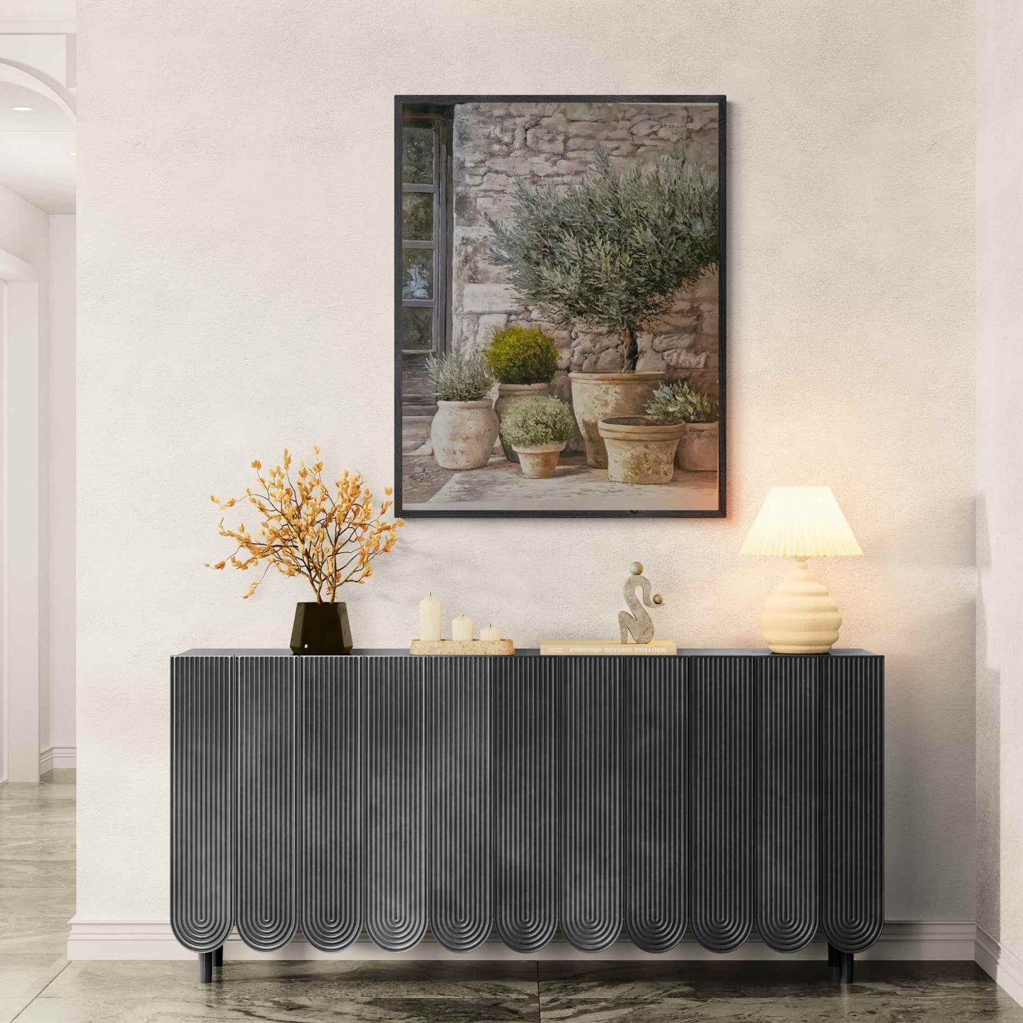 Ölgemälde Mediterrane Töpfe 100x80 cm