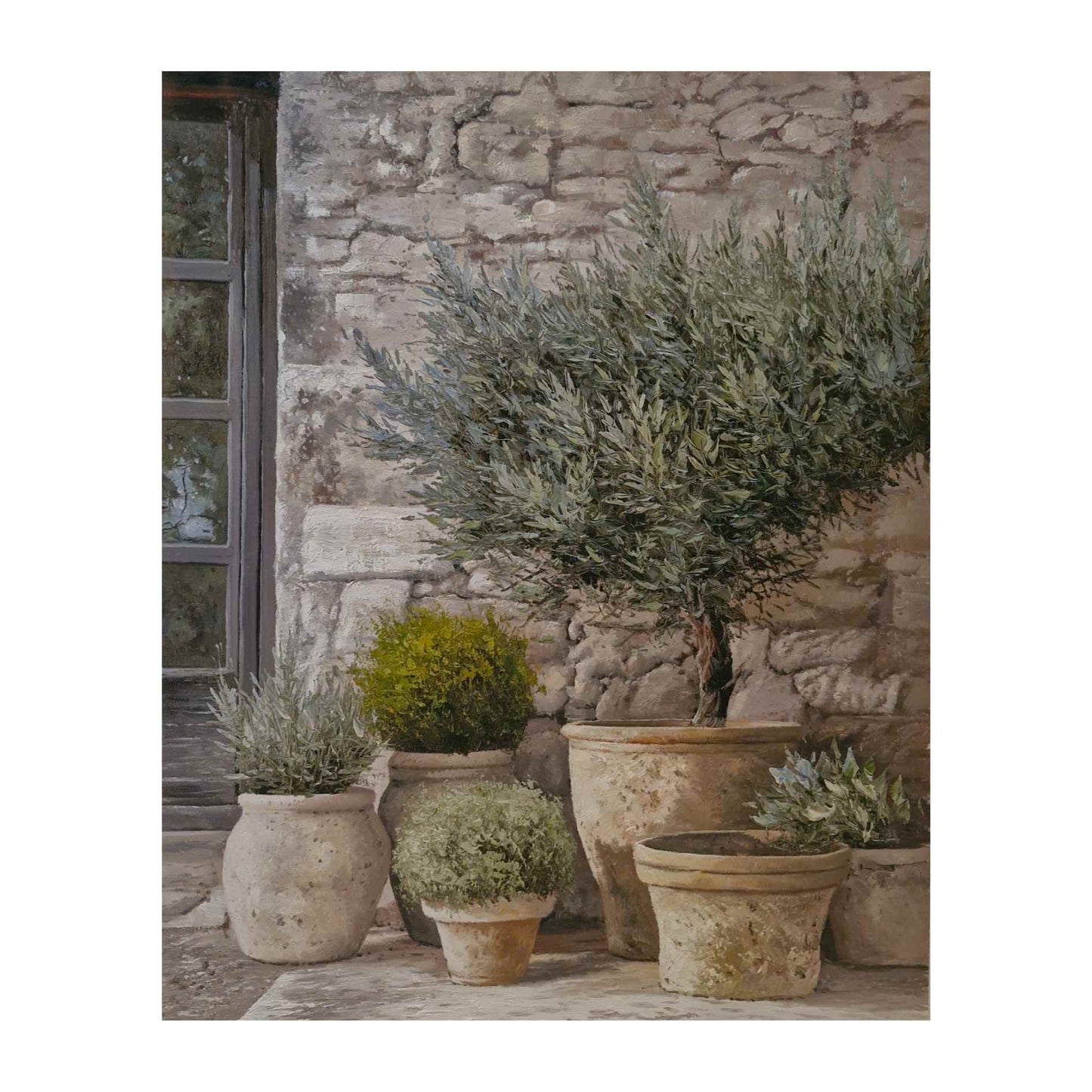 Ölgemälde Mediterrane Töpfe 100x80 cm